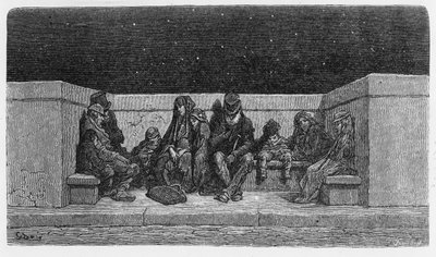 Endormi sous les étoiles, illustration de 